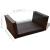 Set mobilier de grădină cu perne, 4 piese, maro, poliratan GartenMobel Dekor