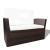 Set mobilier de grădină cu perne, 4 piese, maro, poliratan GartenMobel Dekor
