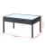 Set mobilier de grădină cu perne, 4 piese, negru, poliratan GartenMobel Dekor