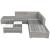 Set mobilier de grădină cu perne, 6 piese, gri, poliratan GartenMobel Dekor