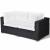 Set mobilier de grădină cu perne, 6 piese, negru, poliratan GartenMobel Dekor