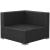 Set mobilier de grădină cu perne, 3 piese, negru, poliratan GartenMobel Dekor