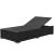 Set mobilier de grădină cu perne, 3 piese, negru, poliratan GartenMobel Dekor