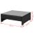 Set mobilier de grădină cu baldachin, 7 piese, negru, poliratan GartenMobel Dekor