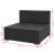 Set mobilier de grădină cu baldachin, 7 piese, negru, poliratan GartenMobel Dekor