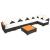 Set mobilier de grădină cu perne, 7 piese, negru, poliratan GartenMobel Dekor