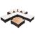 Set mobilier de grădină cu perne, 6 piese, negru, poliratan GartenMobel Dekor