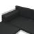 Set mobilier grădină, 5 piese, negru, textilenă și aluminiu GartenMobel Dekor