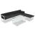 Set mobilier de grădină cu perne, 4 piese, negru, aluminiu    GartenMobel Dekor