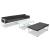 Set mobilier de grădină cu perne, 4 piese, negru, aluminiu    GartenMobel Dekor