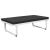 Set mobilier de grădină cu perne, 4 piese, negru, aluminiu    GartenMobel Dekor