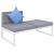Set mobilier de grădină cu perne, 4 piese, aluminiu și WPC GartenMobel Dekor