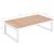 Set mobilier de grădină cu perne, 5 piese, aluminiu și WPC GartenMobel Dekor