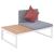 Set mobilier de grădină cu perne, 5 piese, aluminiu și WPC GartenMobel Dekor