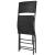 Set mobilier exterior pliabil, 7 piese, negru oțel, poliratan GartenMobel Dekor