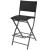 Set mobilier exterior pliabil, 7 piese, negru oțel, poliratan GartenMobel Dekor