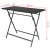 Set mobilier exterior pliabil, 7 piese, negru oțel, poliratan GartenMobel Dekor