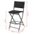 Set mobilier exterior pliabil, 7 piese, negru oțel, poliratan GartenMobel Dekor