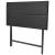 Set mobilier exterior pliabil, 7 piese, negru oțel, poliratan GartenMobel Dekor