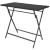 Set mobilier exterior pliabil, 7 piese, negru oțel, poliratan GartenMobel Dekor