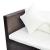 Set mobilier de grădină cu perne, 4 piese, maro, poliratan GartenMobel Dekor
