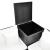 Set mobilier de grădină cu perne, 4 piese, negru, poliratan GartenMobel Dekor