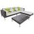 Set mobilier de grădină cu perne, 4 piese, maro, poliratan GartenMobel Dekor