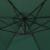 Umbrelă suspendată, iluminare LED, 300 cm, verde, stâlp metalic GartenMobel Dekor