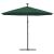 Umbrelă suspendată, iluminare LED, 300 cm, verde, stâlp metalic GartenMobel Dekor