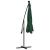 Umbrelă suspendată, iluminare LED, 300 cm, verde, stâlp metalic GartenMobel Dekor