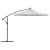 Umbrelă soare suspendată, iluminare LED, stâlp metalic 300 cm GartenMobel Dekor