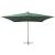 Umbrelă suspendată, stâlp de aluminiu, 300x300 cm, verde GartenMobel Dekor