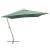 Umbrelă suspendată, stâlp de aluminiu, 300x300 cm, verde GartenMobel Dekor