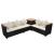Set mobilier de grădină cu perne, 7 piese, negru, poliratan GartenMobel Dekor
