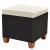 Set mobilier de grădină cu perne, 7 piese, negru, poliratan GartenMobel Dekor