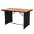 Set mobilier de grădină cu perne, 7 piese, negru, poliratan GartenMobel Dekor