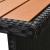 Set mobilier de grădină cu perne, 7 piese, negru, poliratan GartenMobel Dekor