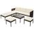 Set mobilier de grădină cu perne, 6 piese, maro, poliratan GartenMobel Dekor