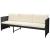 Set mobilier de grădină cu perne, 6 piese, negru, poliratan GartenMobel Dekor