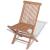 Set mobilier exterior cu scaune pliabile, 11 piese, lemn de tec GartenMobel Dekor