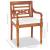 Set mobilier de grădină cu perne, 4 piese, lemn masiv de tec GartenMobel Dekor