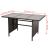 Set mobilier de grădină cu perne, 4 piese, maro, poliratan GartenMobel Dekor