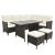 Set mobilier de grădină cu perne, 4 piese, maro, poliratan GartenMobel Dekor
