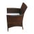 Set mobilier de exterior cu perne, 5 piese, maro, poliratan GartenMobel Dekor