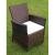 Set mobilier de exterior cu perne, 5 piese, maro, poliratan GartenMobel Dekor