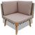 Set mobilier de grădină cu perne, 4 piese, gri, poliratan GartenMobel Dekor