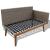 Set mobilier de grădină cu perne, 4 piese, gri, poliratan GartenMobel Dekor