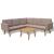Set mobilier de grădină cu perne, 4 piese, gri, poliratan GartenMobel Dekor
