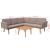 Set mobilier de grădină cu perne, 4 piese, gri, poliratan GartenMobel Dekor