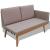 Set mobilier de grădină cu perne, 4 piese, gri, poliratan GartenMobel Dekor